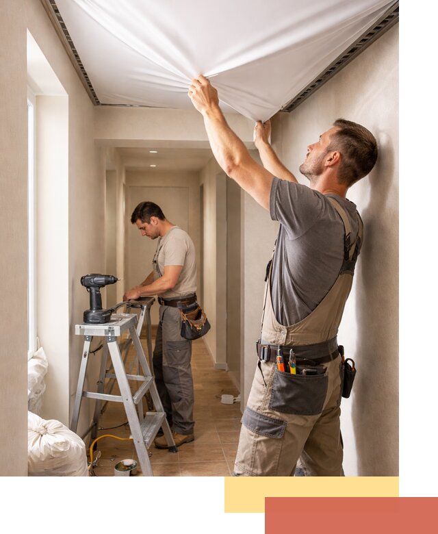 Монтаж натяжного потолка в прихожей в Угличе