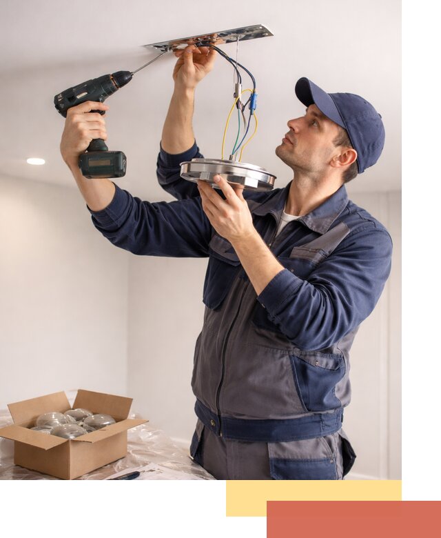 Установка люстры в натяжной потолок в Угличе