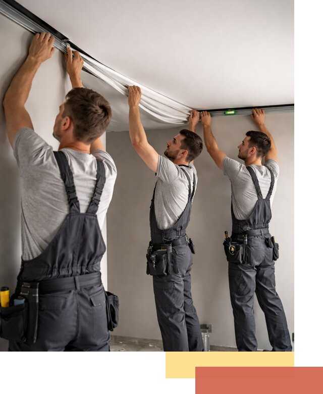 Теневые натяжные потолки в Угличе: монтаж и отделка быстро и качественно