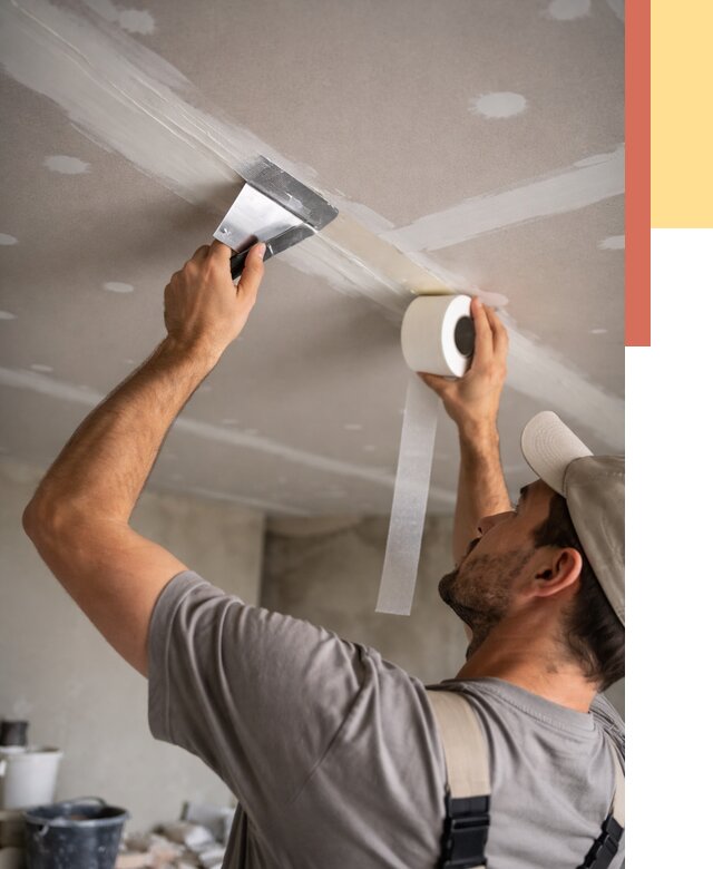 Обработка швов потолка ГКЛ в Угличе от 7815 руб. под ключ | ОТДЕЛОЧНИК-Глч