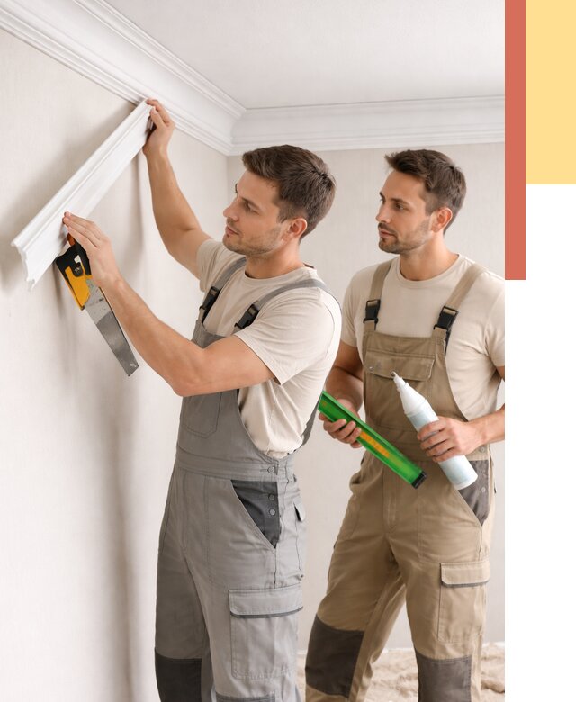 Монтаж потолочного плинтуса в Угличе от 2397 руб. — быстро и недорого | ОТДЕЛОЧНИК-Глч