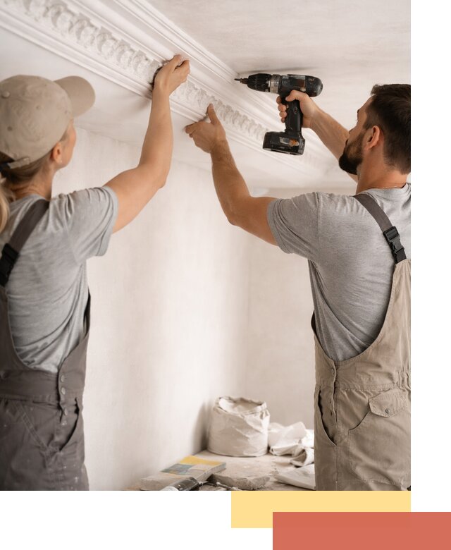 Профессиональный монтаж лепнины на потолок в Угличе