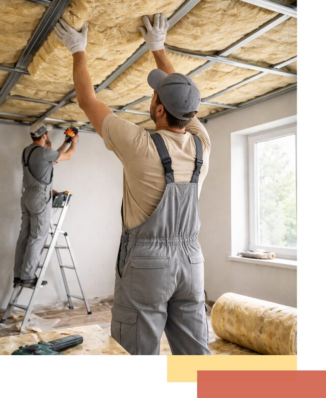 Утепление потолка под ключ в Угличе качественно и быстро