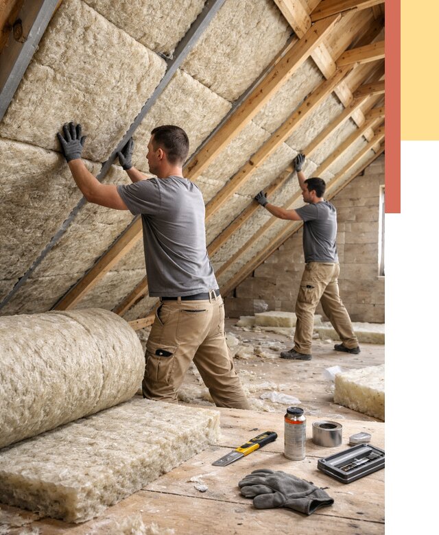 Утепление потолка минватой в Угличе от 1511 руб. — быстро и недорого | ОТДЕЛОЧНИК-Глч