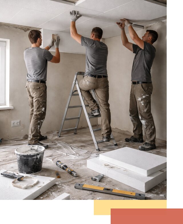 Утепление потолка пенопластом в Угличе быстро и качественно