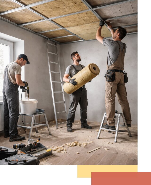 Шумоизоляция потолка в Угличе: профессиональный монтаж и отделка